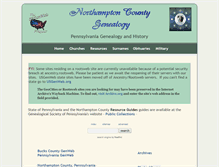 Tablet Screenshot of northampton.pa-roots.com