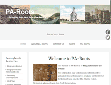 Tablet Screenshot of pa-roots.com